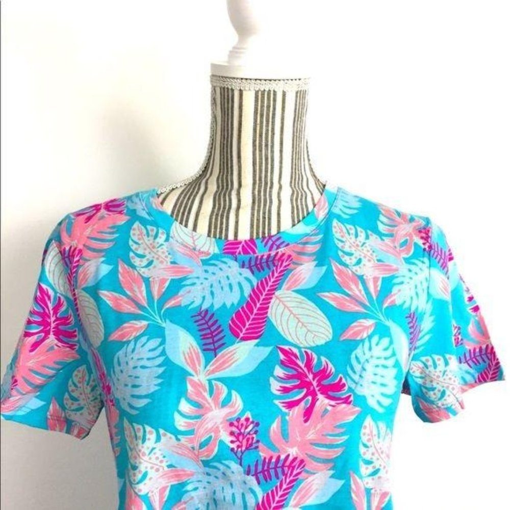 NWT Fresh Produce Sz Medium floral print T-shirt - Picture 5 of 9